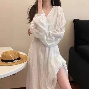 순백 소네트 여신핏 시스루 롱원피스