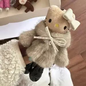 태닝키티 롱다리 수제 털 고양이 펜던트 인형 키링