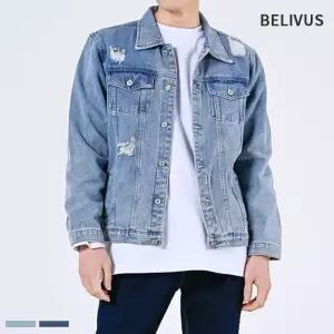 [빌리버스]빌리버스 남성 청자켓 BDT255 남자 데님 간절기 아우터
