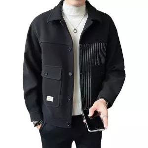 남친 니트 브이넥 카디건 봄가을 스타일리쉬하고 스트라이프 배색 재킷 원픽3