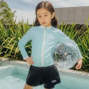 내셔널지오그래픽 키즈 K252GRG620 여아 래쉬가드 집업 LIGHTMINT 507525