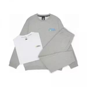 내셔널지오그래픽 키즈 K265UPB901 맨투맨 3PCS SET MGREY 507553