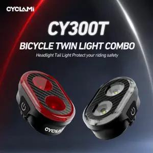 CYCLAMI 사이클링 자전거 전방 조명 세트USB 헤드라이트MTB 미등LED 랜턴부품CY300T