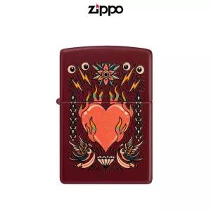 ZIPPO 46584 TATTOO HEART 지포 타투 하트 오일 라이터 방풍 휴대용 페인팅 선물 EDC 한강사
