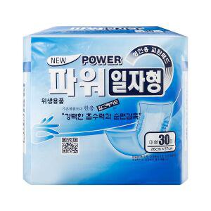 파워 일자형 성인용 교환패드 기저귀 30개입