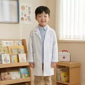 아동 의사가운 어린이 직업체험 병원 의상 이름자수 DMD11