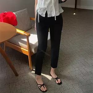핫핑 [데일리템] 키치폼 뒷밴딩 스판일자슬랙스