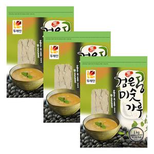 뚜레반 검은콩 미숫가루 1kg X 3개