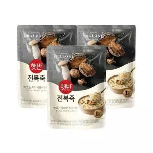 햇반죽 전복죽 420g x3개 비비고죽 리뉴얼