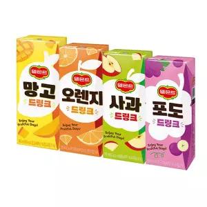 롯데 델몬트 드링크팩 190mlx32팩 #포도 #사과 #파인애플 #오렌지 #망고