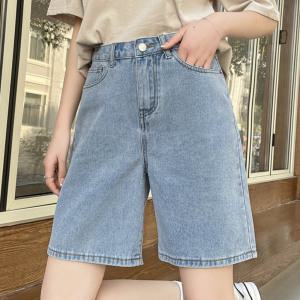 여성 청반바지 데님바지 5부 버뮤다청반바지 블루핏데님 버뮤다팬츠