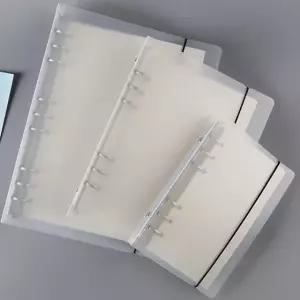 반투명 바인더 서류 A4 B5 A5 A6 인덱스간지 두꺼운 PVC 커버 방수 스프링 파일