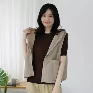 [웬디즈갤러리]후드 바스락 베스트 NVT103