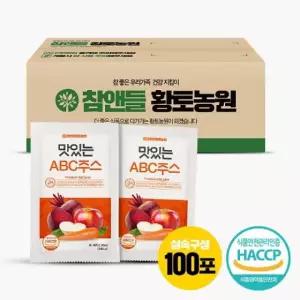 ABC주스 70ml 100포 NFC 착즙 원액 건강주스 무첨가 HACCP 인증 국내산