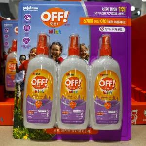 오프 키즈 기피제 177ml x 3개 미스트 모기 OFF 모기기피제 오프키즈