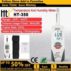 HTI HT-350 휴대용 사이즈 고정밀 온도계 습도계, 디지털 LCD 디스플레이, 실내 및 실외 온도 습도 계량기