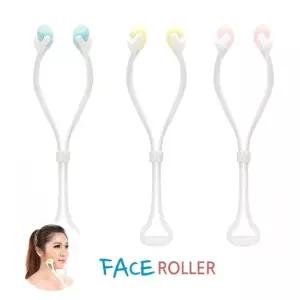 페이스롤러/ 양면 얼굴마사지/ 4롤러/ 셀프마사지 얼굴마사지기 안마기 (W49ED1C)