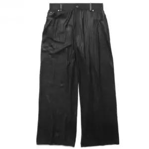 발렌시아가 BALENCIAGA 코튼 하이웨스트 팬츠 745461 T6219 1000)