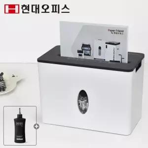 [현대오피스] 소형 가정용 문서세단기 PK-58X +오일 5매 탁상용 파쇄기 세절기