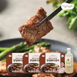 [롯데백화점]소담소담 [소담소담] 1등급 한돈 양념 돼지갈비 800g x 3팩 (식혜증정)