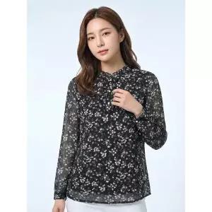 [올포유] 여성 플라워 프린트 블라우스형 티셔츠 ALTRN2321-199