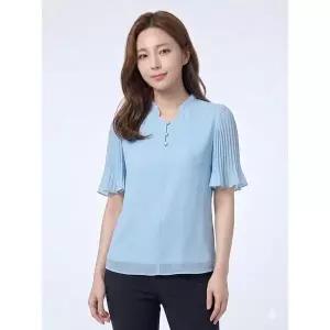 [올포유]여성 소매 플리츠 반팔 블라우스 ALBLM4121 920_P337809255