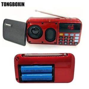 C-803 블루투스 스피커 지지대 휴대용 MP3 라디오 슈퍼 베이스 TF USB FM 플레이어 LED 토치 3.5mm 출력 18