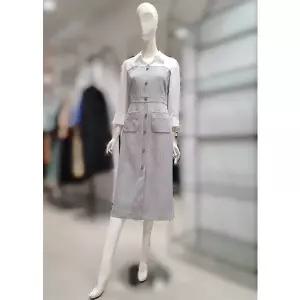 [SI] SI단추 포켓 포인트 슬림 원피스SKOAC2550 [P003580400]