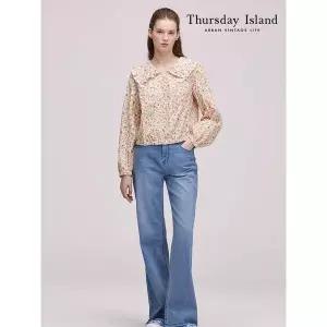 [써스데이아일랜드][Thursday Island] 세미 부츠 컷 팬츠 (T244MJE238W)