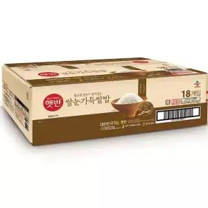 햇반 쌀눈가득 쌀밥 210g x 18