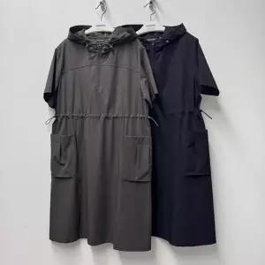 여성)후드지퍼장식원피스ITA2OL55A