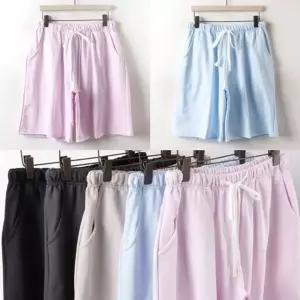 빅사이즈 밴딩 5부 반바지 DIN2223 면 팬츠 데일리 빅사이즈 여성의류 큰옷