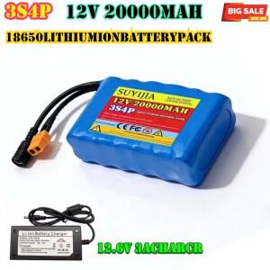 3S4P 12V 40A 18650 20000mAh 충전식 리튬 이온 배터리 고용량 XT60 DC5521 고출력 오토바이 라이트