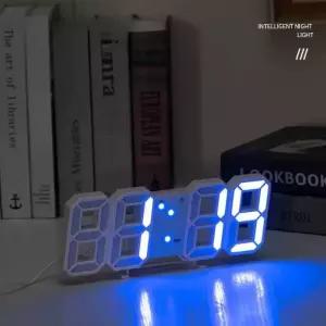 led 리모컨 디지털 벽시계 시간 온도 날짜 표시 무소음 루미너스 선물 시계 거실 사무실