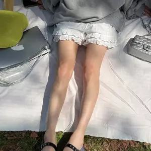 [난닝구] 야엘트 프릴펀칭숏밴딩팬츠