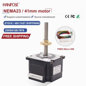NEMA23 출력 스크류 스테퍼 모터 23HS4128-T88 2.8A 100-400mm 사다리꼴 나사