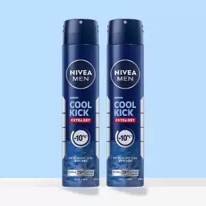 니베아 맨 데오드란트 스프레이 쿨 킥 200ml X 2개