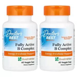 (아이허브) 닥터스베스트 활성비타민B 복합체 Quatrefolic 베지캡슐 60정 2개