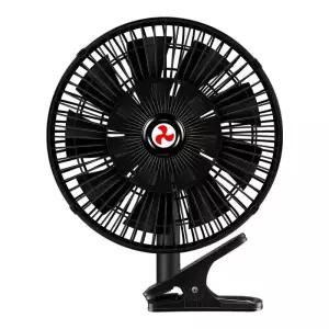 차량용 선풍기 11인치 트럭 7엽 블랙 12V 24V 중장비 태양열 냉각 송풍기