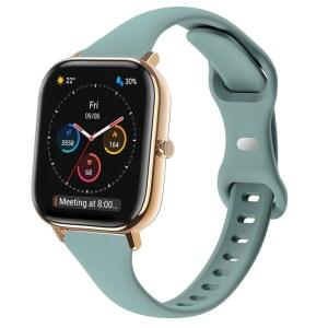 Amazfit Active 2 / GTR Mini GTS 4 3 2e GTS와 호환되는 TUCOMO 슬림 실리콘 시계 밴드 Bip Pro U Pro용 얇고 좁은 스포츠 손목