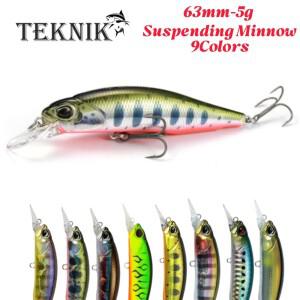 6.3cm 5g 서스펜딩 미노우 저크베이트 워블러 스트림 루어 인조 미끼 배스 송어 듀오 리얼리스 로잔테 63SP