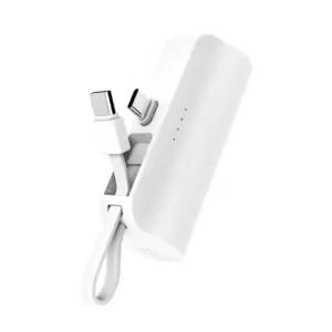 TG)2WAY 일체형 보조배터리 5.000mAh (C타입 젠더 C타입 케이블) TG-BA100D/빠떼리/밧데리/빼터리/휴대용