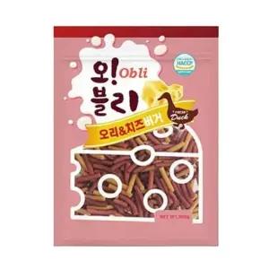오블리 오리 치즈버거 100g 강아지간식 사료 영양제 애견간식