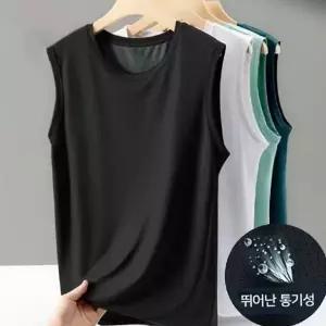 남성 민소매 나시 기능성 쿨링 여름 남성 메쉬 나시 런닝 언더웨어 스포츠