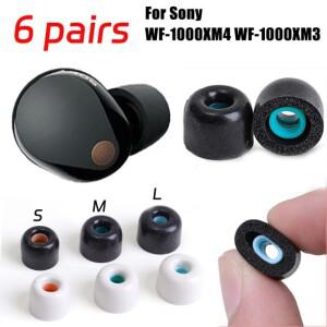 소니 호환호환 WF-1000XM4-WF-1000XM3 소프트 메모리 폼 쿠션 이어버드  미끄럼 방지 교체용 이어폰 이어플