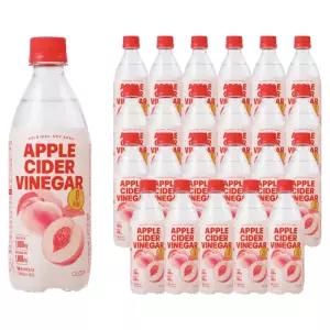 클룹 애사비소다 대용량 편의점 신비복숭아 제로 탄산음료 500ml 24개