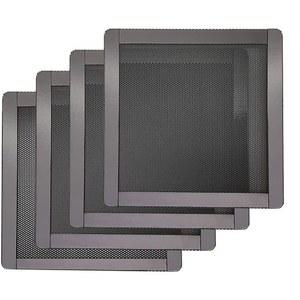120mm PC 컴퓨터 케이스 팬 마그네틱 프레임 먼지 필터 스크린 방진 커버, 초미세 PVC 메쉬, 블랙 색상 - 4팩