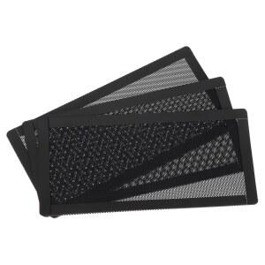 MECCANIXITY 3PCS PC 먼지 필터, 200x100mm 마그네틱 프레임 PVC 컴퓨터 케이스 쿨러 방진 메쉬 커버 팬 그릴, 섀시 스피커, 블랙