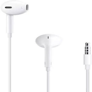 3.5mm 플러그가 장착된 이어팟 헤드폰 음악 전화 통화 및 볼륨을 제어하는 리모컨이 내장된 유선 이어버드
