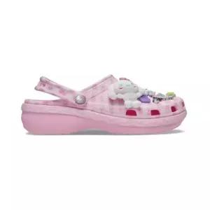 crocs 헬로키티 앤 클래식 플랫폼 클로그 - 멀티 212683-90H